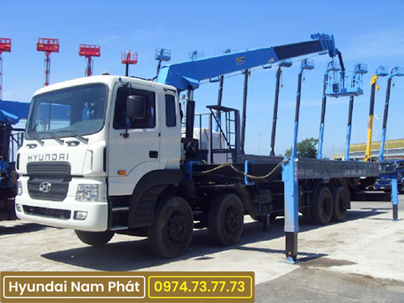 Xe Tải Hyundai HD320 Gắn Cẩu Dongyang 10 Tấn SS2725LB